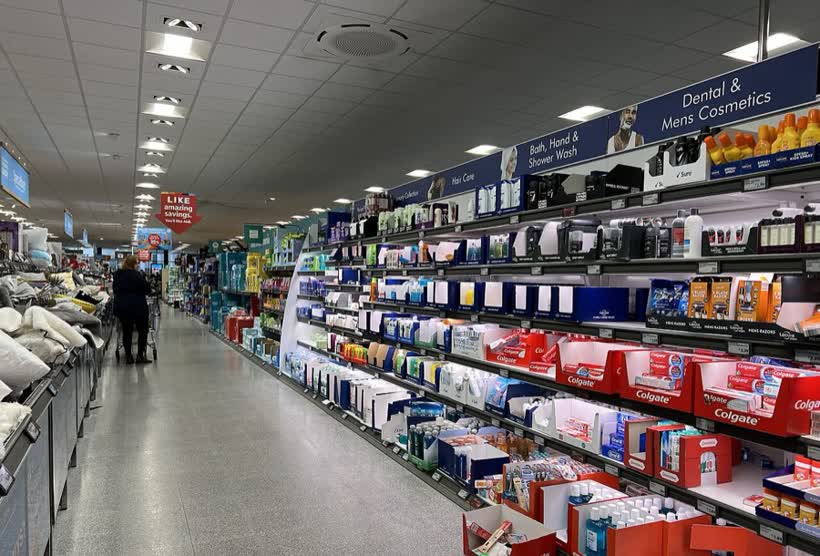 Shopping in Aldi, close to the Aldi on Brownhills Road, Stoke-on-Trent