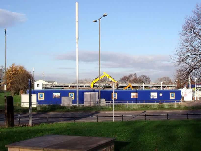 Building a new Aldi, close to the Aldi on Coleman Street, Derby