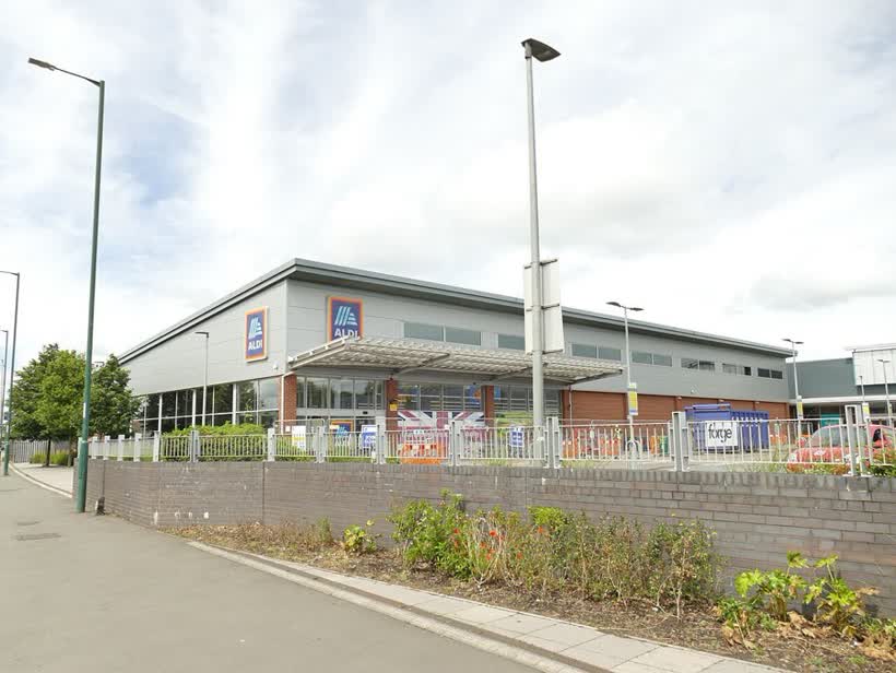 Aldi, Daleside Road, Nottingham, close to the Aldi on Daleside Road, Nottingham