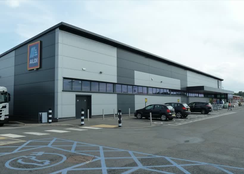 Aldi store near Gedling, close to the Aldi on 2 Morado Way, Nottingham