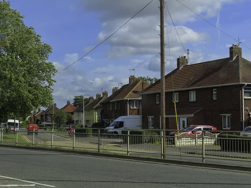 Houses on Moorland Avenue, close to the Aldi on Moorland Way, Lincoln