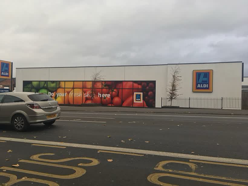 Aldi, Nottingham Road, close to the Aldi on Lortas Road, Nottingham