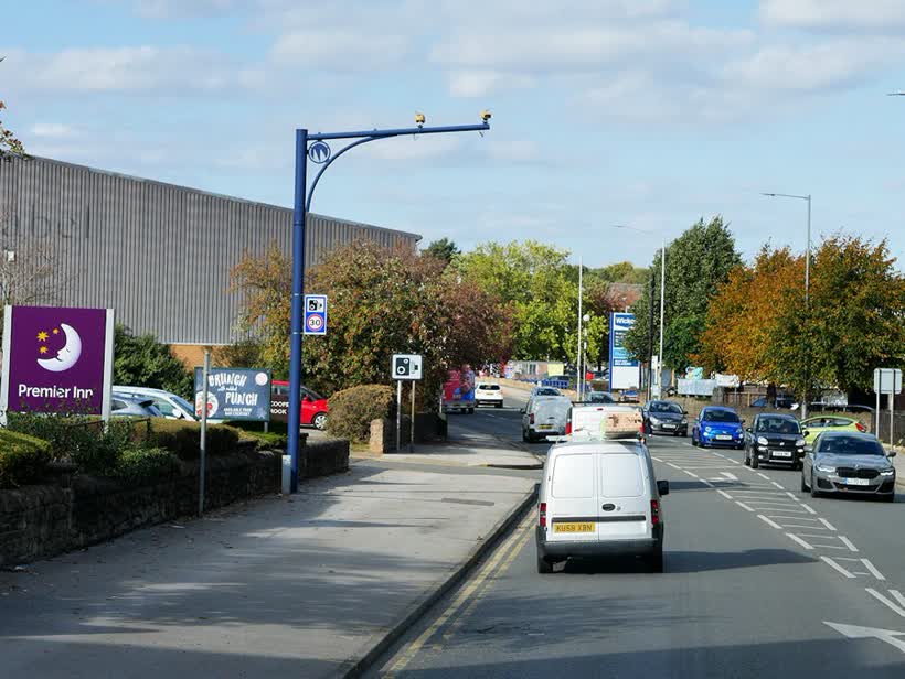 Traffic Cameras on Mansfield Road at Daybrook, close to the Aldi on Mansfield Road, Nottingham