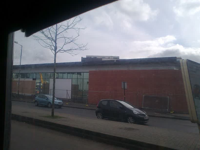 Shots taken on the bus going past Edgbaston Mill. The bus was moving so I had to be fast. Taken on my mobile. A quick look at the Aldi from the bus. Shot taken on the way back towards Acocks Green. It looks mostly finished now. Taken on the no 1 bus. Bit hard to get decent shots when the bus is moving. Usually if I was in this area, I would walk around taking shots (but was going to the cinema)., close to the Aldi on Edgbaston Road, Birmingham