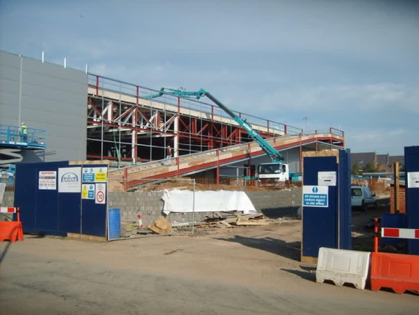 Lever Street Changes A new Car Showroom under construction., close to the Aldi on Lever Street, Wolverhampton