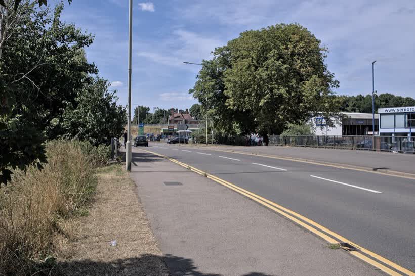 Rockingham Road bridge, close to the Aldi on Rockingham Road, Market Harborough