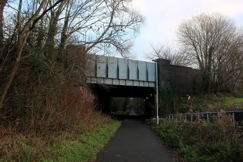 Footpath Running under Blackpool Road in Preston, close to the Aldi on Blackpool Road, Preston