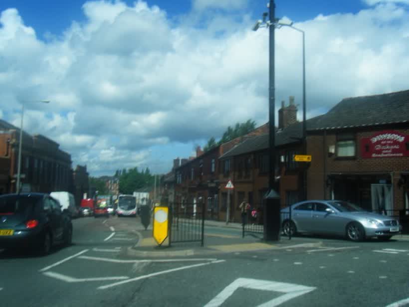 Castle Street/Shuttle Street junction, close to the Aldi on Shuttle Street, Tyldesley