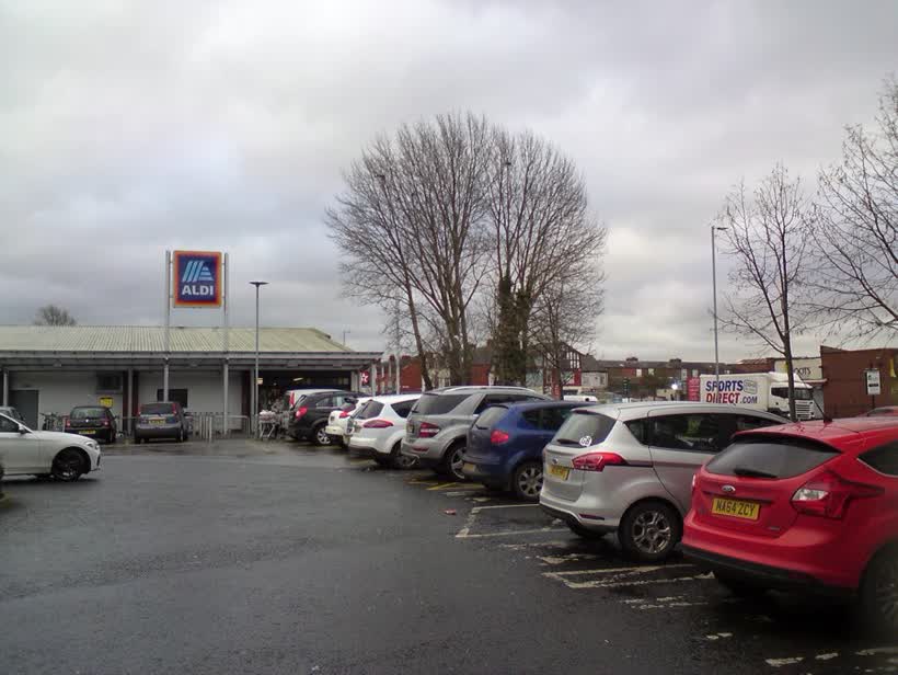 Aldi, Belle Vue, close to the Aldi on Garratt Way, Manchester