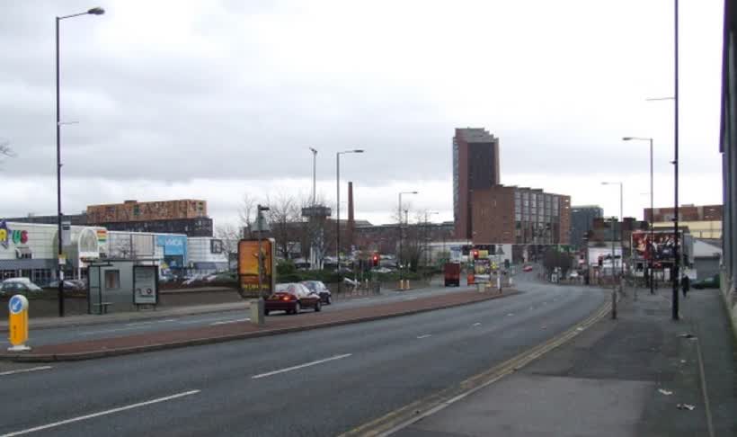 Great Ancoats Street, close to the Aldi on Great Ancoats Street, Manchester