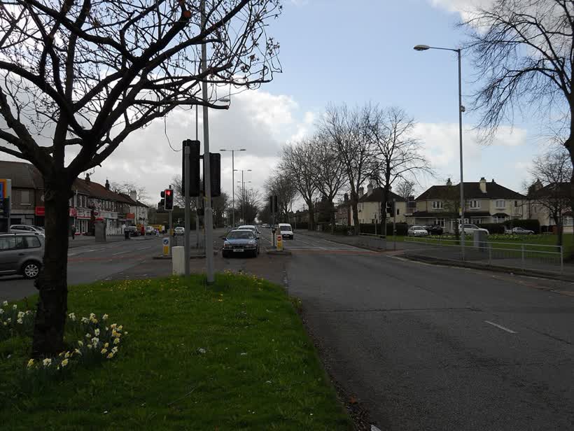 Kingsway, Burnage (south view), close to the Aldi on Kingsway, Manchester