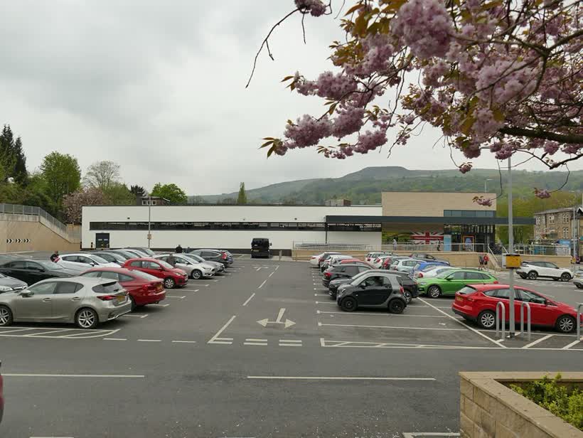 ALDI car park, Todmorden, close to the Aldi on Burnley Road, Todmorden