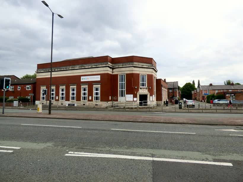 Stretford Library, close to the Aldi on Arndale Centre, Manchester