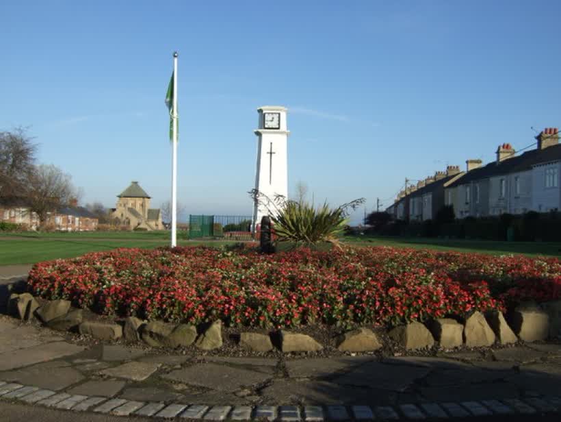 Park and clock tower, Horden, close to the Aldi on Yoden Way, Peterlee