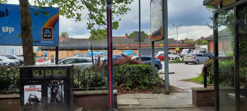 Renovation works on Aldi, Fulford Road, close to the Aldi on Fulford Road, York