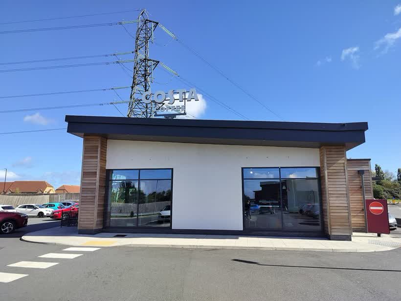 Costa Coffee Drive Thru, Northumberland Retail Park, close to the Aldi on Northumberland Park Way, Newcastle upon Tyne