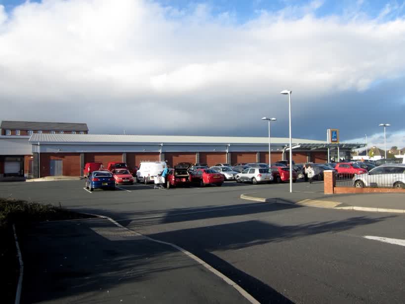 Aldi, Petteril Bank Road, Carlisle, close to the Aldi on Petteril Bank Road, Carlisle