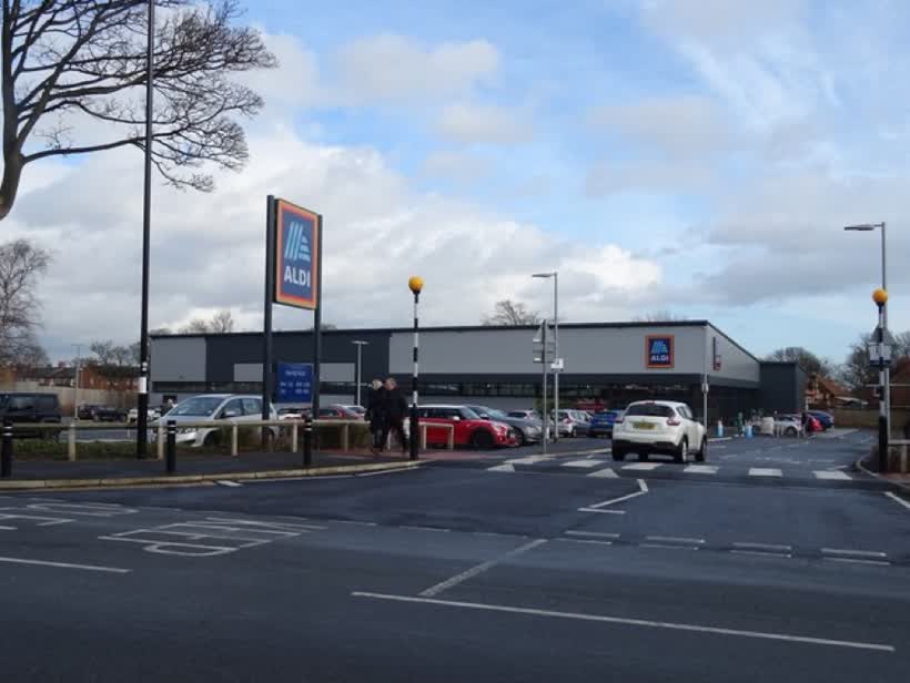 Aldi supermarket on Hawkey's Lane, close to the Aldi on Hawkeys Lane, North Shields