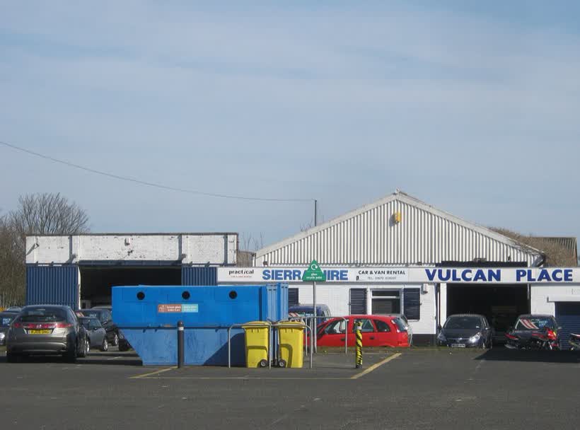 Vulcan Place Car and Van Hire in Bedlington, close to the Aldi on Schalksmuhle Road, Bedlington