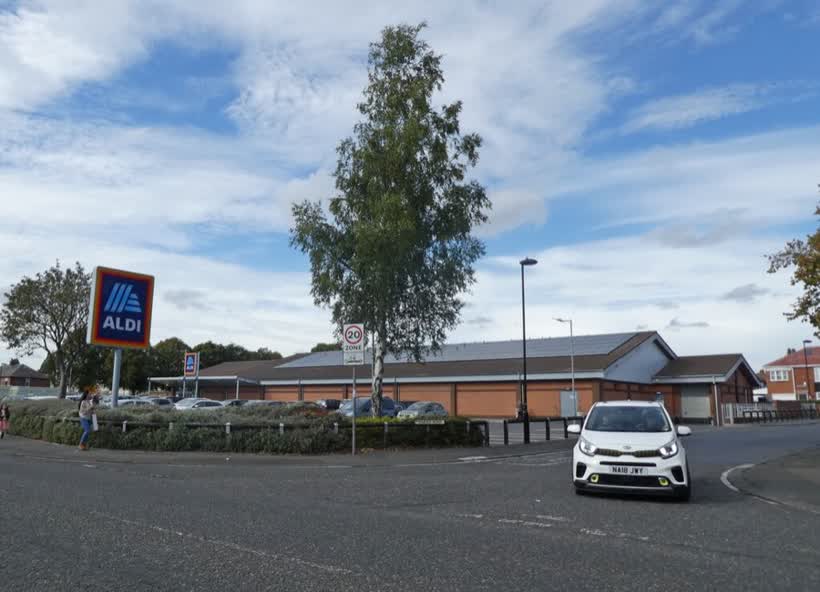 Aldi, Howdon, close to the Aldi on Tynemouth Road, Wallsend