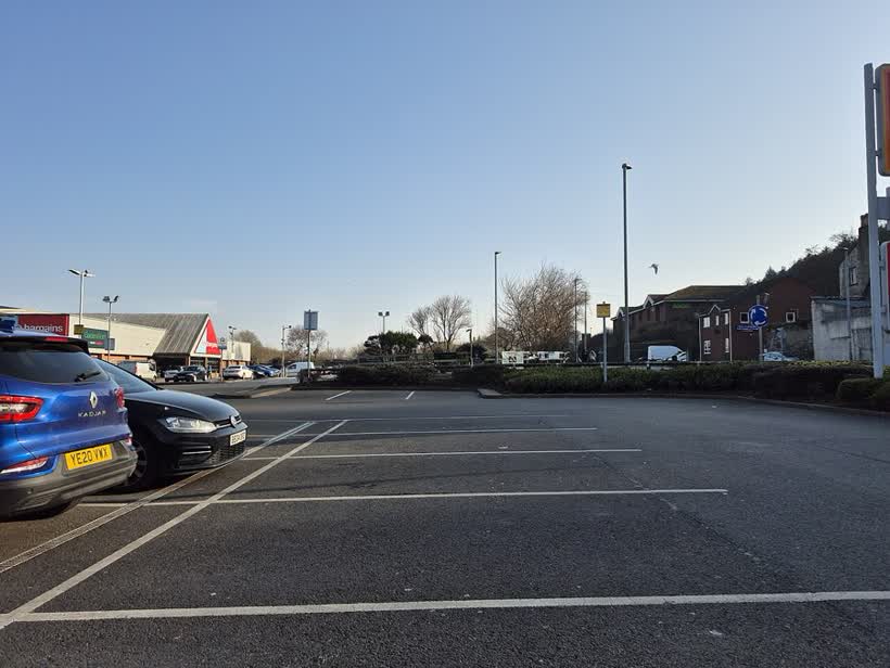 Carpark at Aldi, Whitehaven, close to the Aldi on Preston Street, Whitehaven