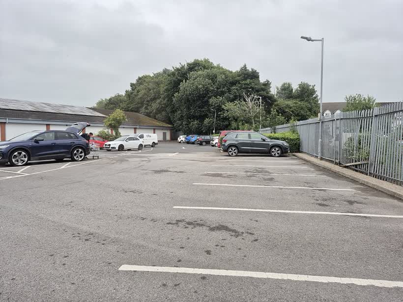 Aldi carpark, Cockermouth, close to the Aldi on Low Road, Cockermouth