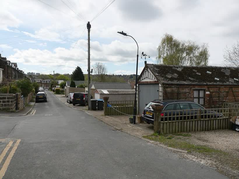The alley at the rear of Eastville Terrace, Ripon Road, Harrogate, close to the Aldi on Old Beck Road, Harrogate