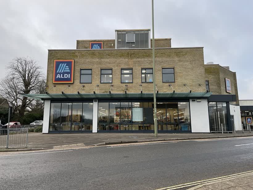 Aldi at Blackwater, close to the Aldi on London Road, Camberley