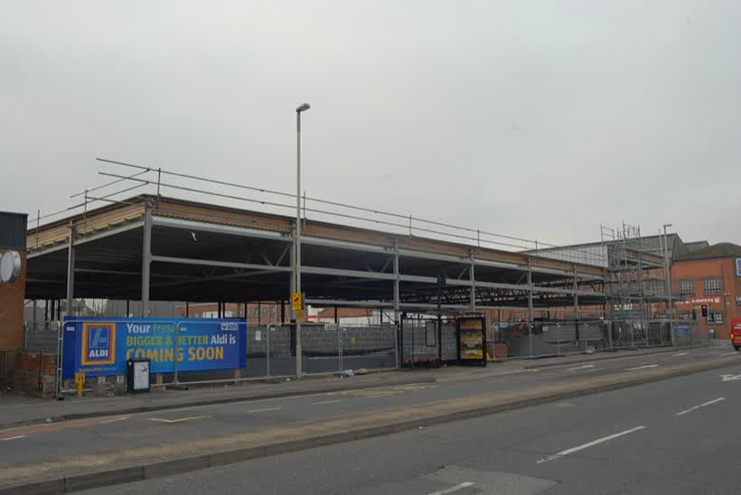 New Aldi in Gloucester, close to the Aldi on Clifton Road, Gloucester