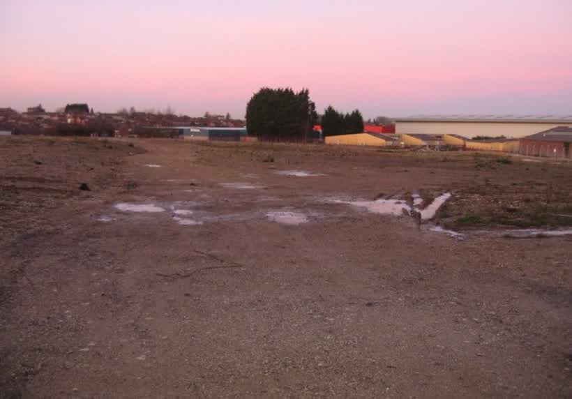 Waiting for a developer Brownfield site between The Harrow Way and Winchester Road., close to the Aldi on St Michaels Retail Par, Basingstoke