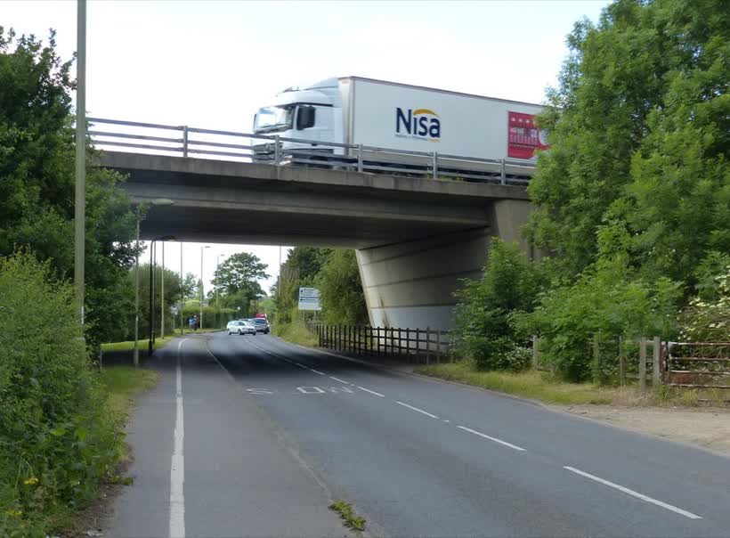 A34 crossing Wootton Road, close to the Aldi on Wootton Road, Abingdon-on-Thames