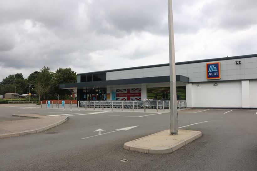 Aldi on Lord's Croft Lane, Haverhill, close to the Aldi on Lordscroft Lane, Haverhill