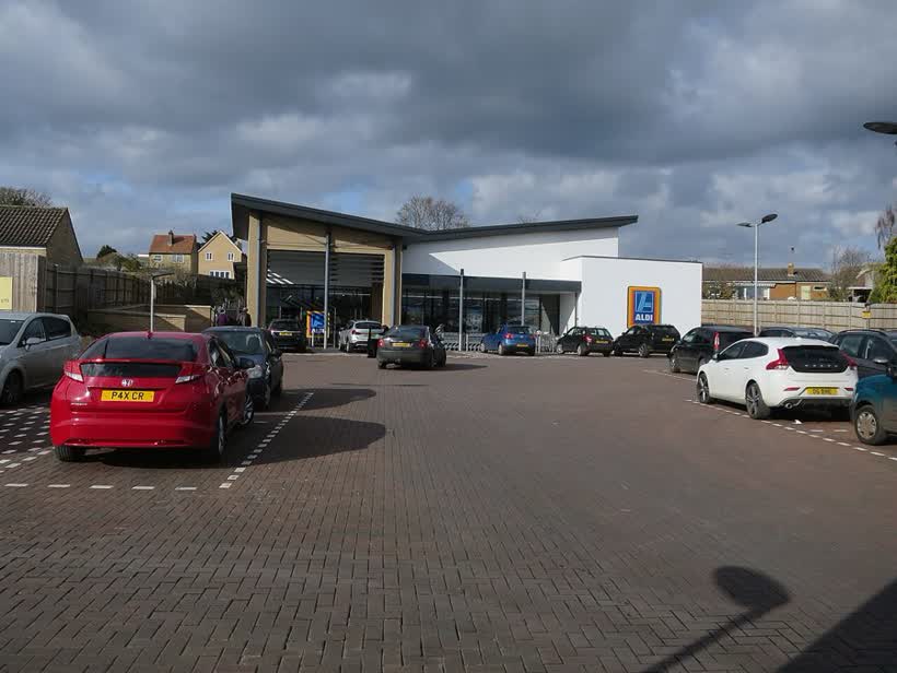 Aldi, Ely, close to the Aldi on Lisle Lane, Ely
