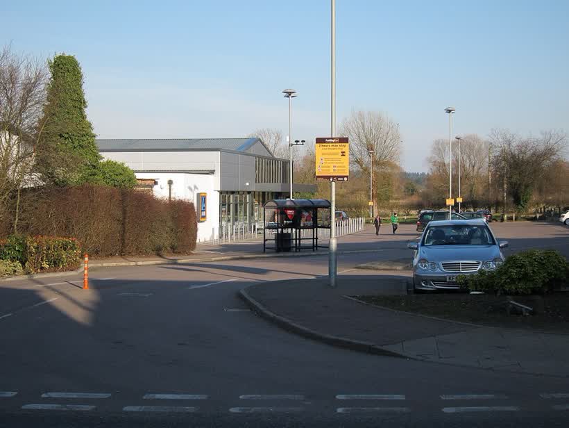 Aldi, Brandon, close to the Aldi on High Street, Brandon