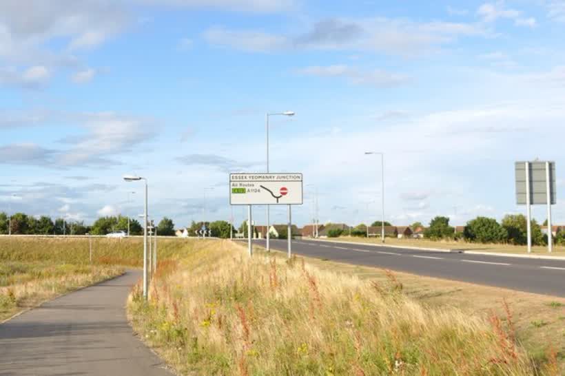 Essex Yeomanry Junction, Stanway Looking towards the A12 link road by Tollgate., close to the Aldi on Stane Retail Park Stanway, Colchester
