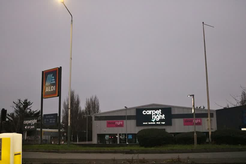 Carpet Right on South Street, Romford, close to the Aldi on Rom Valley Way, Romford