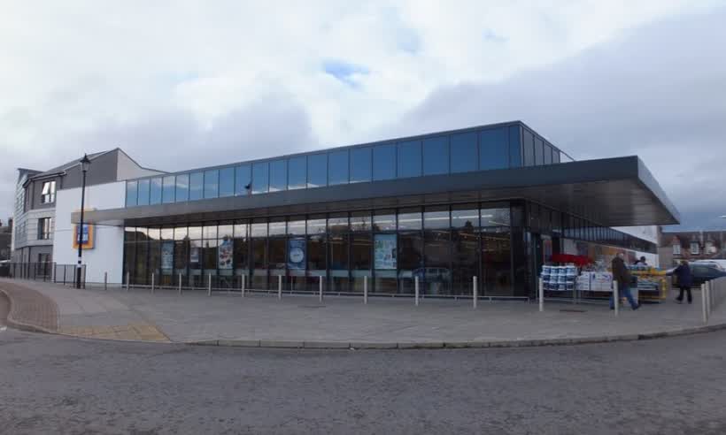 ALDI Supermarket, Inverness, close to the Aldi on Friars Bridge, Inverness
