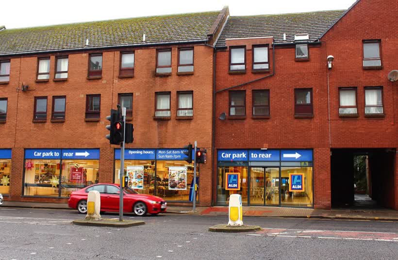 Aldi at Ayr, close to the Aldi on Main Street, Ayr