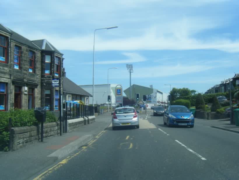 Halbeath Road and East End Park, close to the Aldi on Halbeath Road, Dunfermline