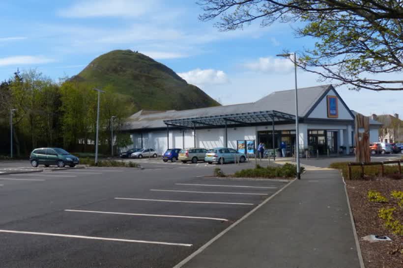 North Berwick Aldi supermarket, close to the Aldi on Dunbar Road, North Berwick