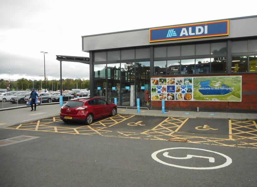 Aldi, Milngavie, close to the Aldi on West Park, Glasgow