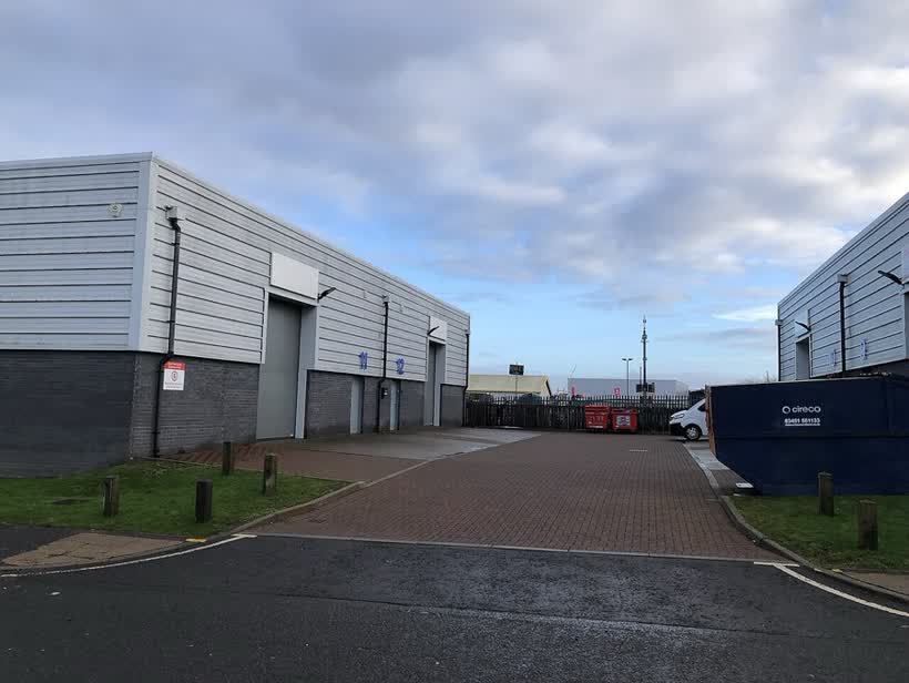 Industrial units off Cutlins Road, close to the Aldi on Wester Hailes Centre, Edinburgh