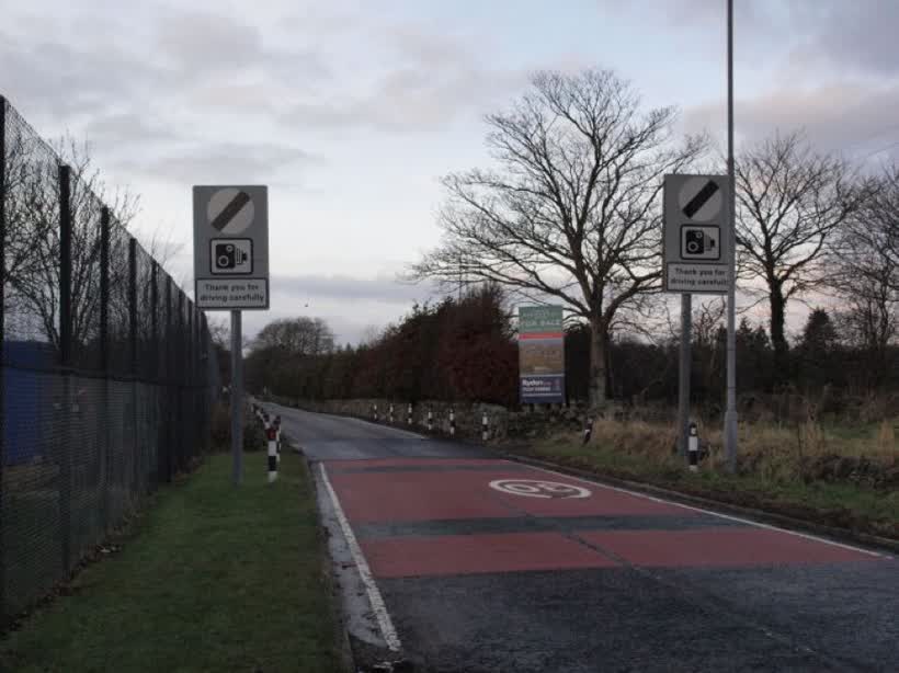Leaving Aberdeen on Countesswells Road, close to the Aldi on Countesswells Road, Aberdeen