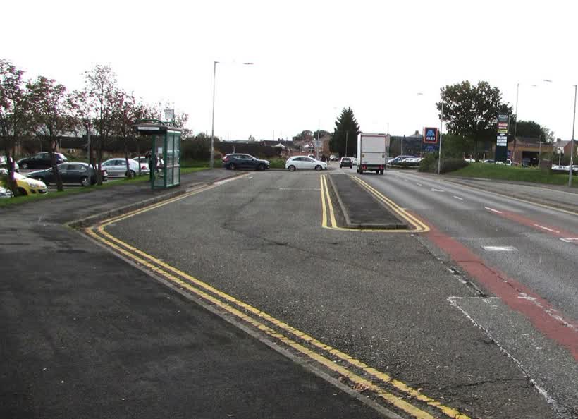 The Precinct Way bus stop and shelter, Buckley, close to the Aldi on The Precinct Way, Buckley