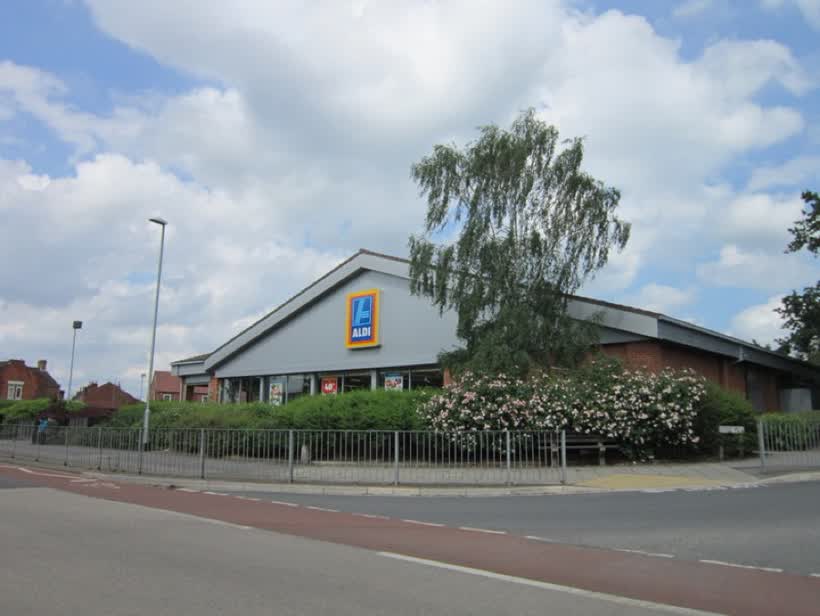 Aldi in Gainsborough, close to the Aldi on Lea Road, Gainsborough