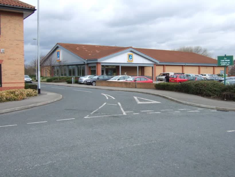 Aldi Supermarket, Sandal, close to the Aldi on Asdale Road, Wakefield