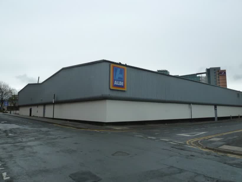 Aldi, Boston Street, close to the Aldi on Saint Mary's Gate, Sheffield