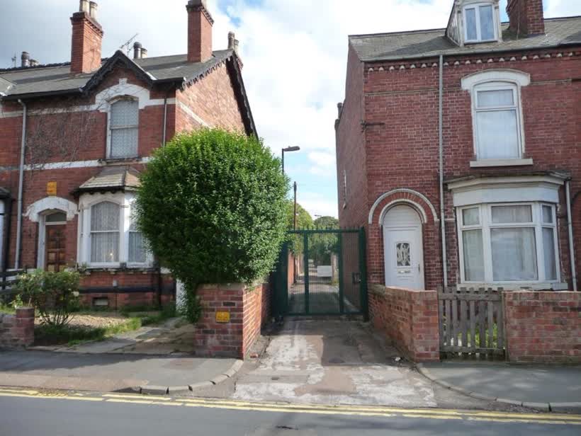 Securely gated back alley, Highfield Road, close to the Aldi on Athron Street, Doncaster