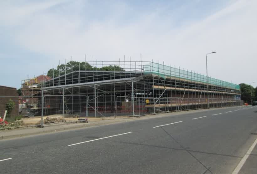 Aldi (in course of construction) - Stanningley Road, close to the Aldi on Stanningley Road, Leeds