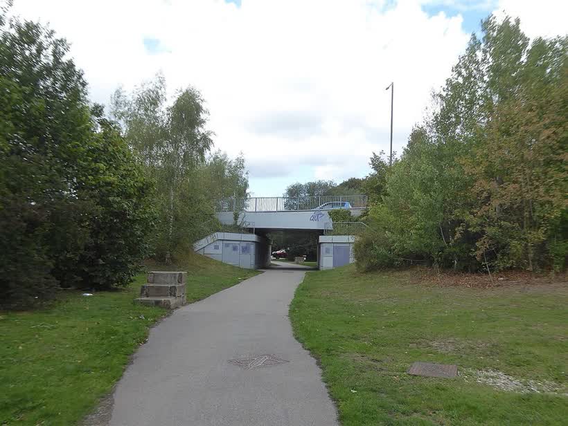 Modern underpass, Old Tannery Road, close to the Aldi on Old Mill Lane, Barnsley